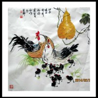 石开老师葫芦雄鸡图新作《福禄大吉》痛禄永驻 大吉大利