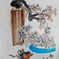 李新新作品新春大吉